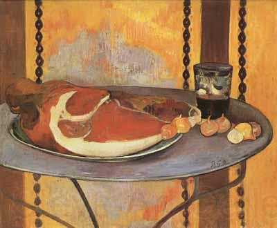 Paul Gauguin Still life with ham (mk07) France oil painting art